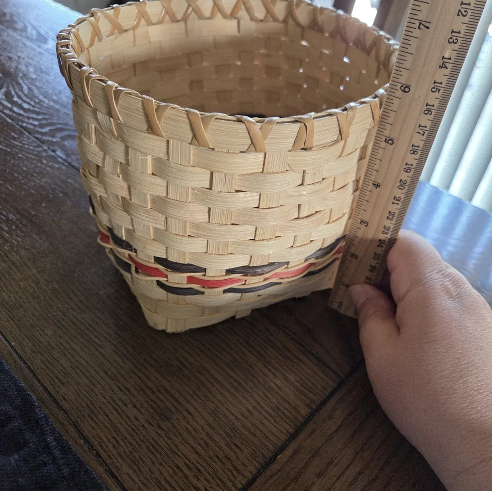 Very Nice Signed Woven Basket